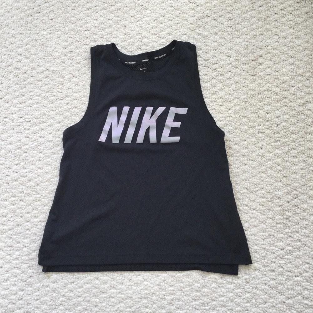 Nike Women's Black Logo Tank Top